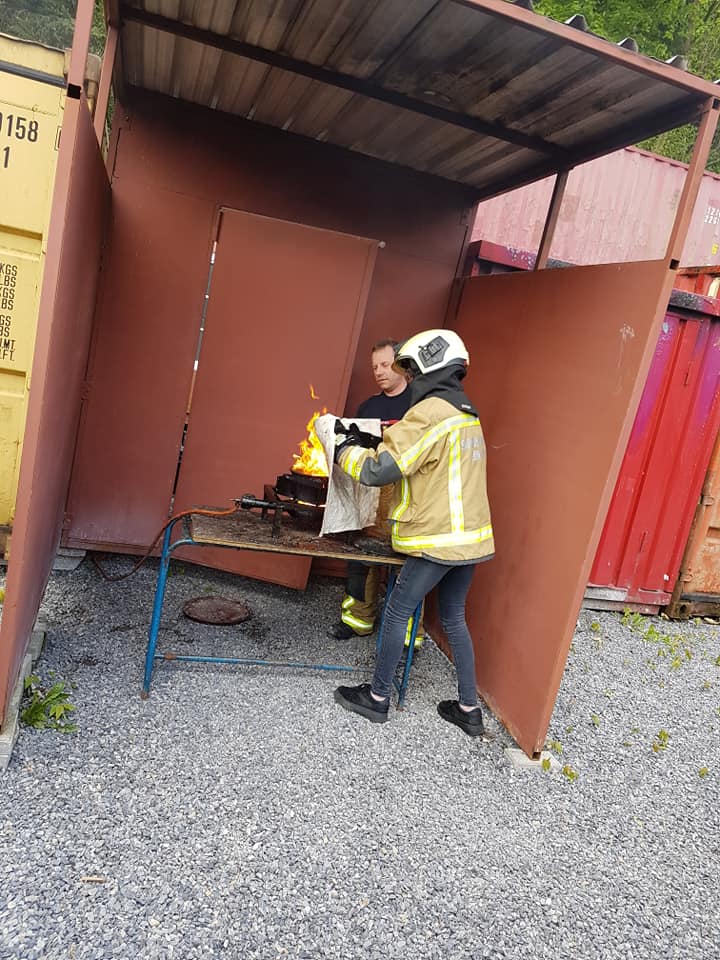 Visite de la caserne des pompiers de Limbourg. 